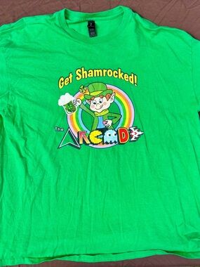 Band “Arcade” from Syracuse, NY Bright Green "Get Shamrocked!" Mens XL not kids